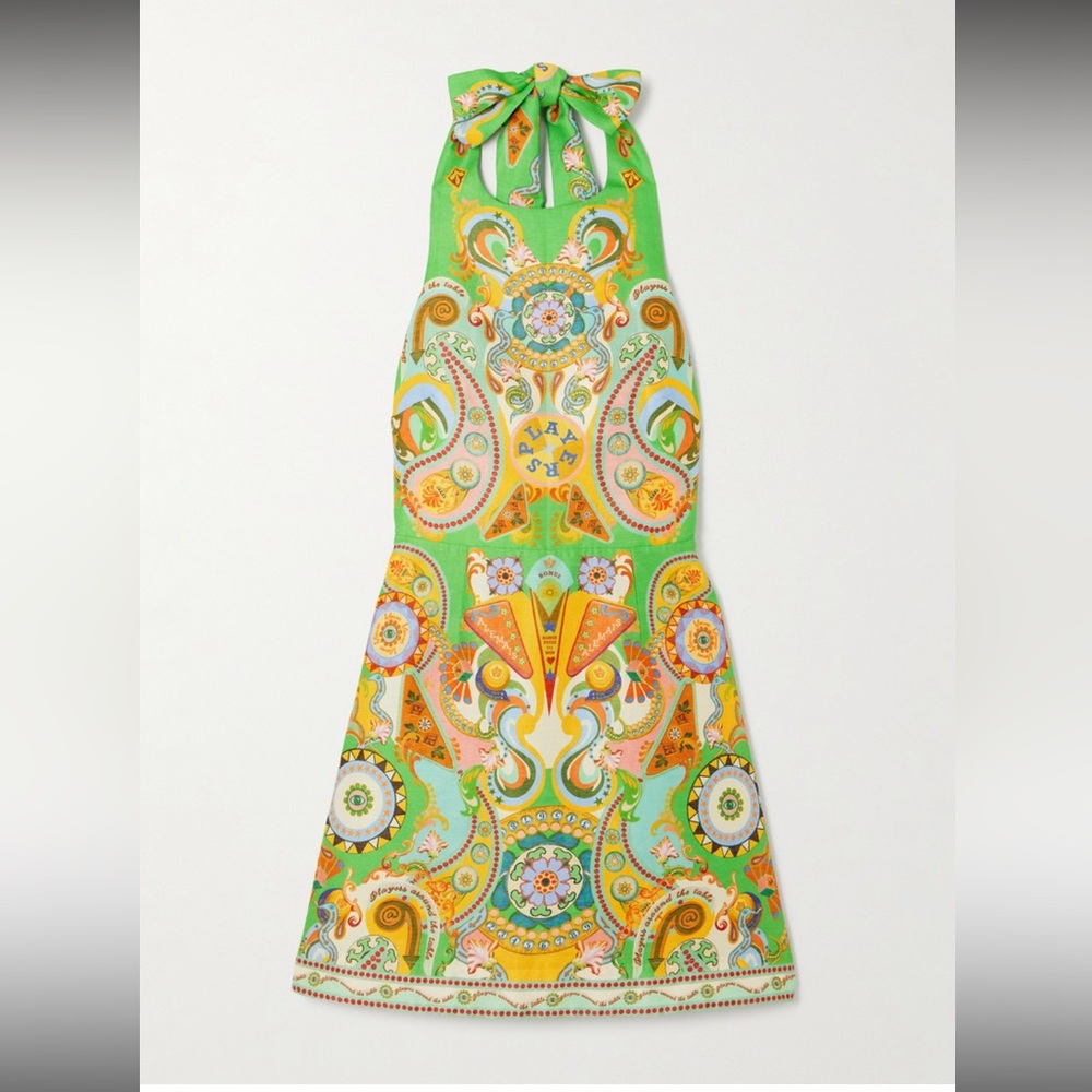 Alemais Pinball Halterneck Dress
